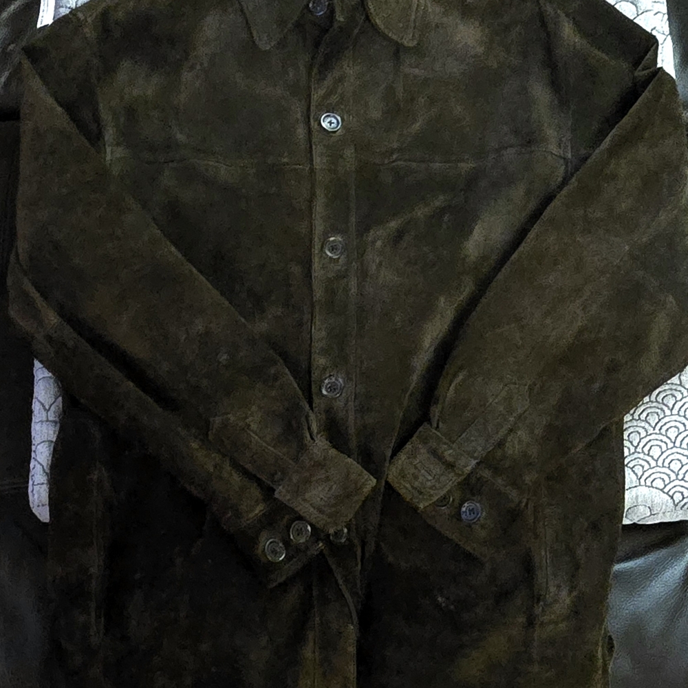 Men's Suede Leather Shirt/Jacket